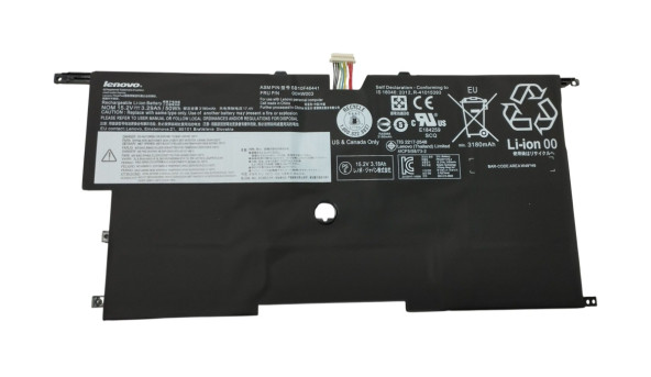 Акумулятор для ноутбука Lenovo 00HW002 Thinkpad X1 Carbon 20BS 15.2В Black 3290мАг