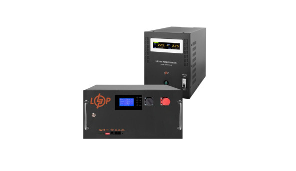 Комплект резервного питания LogicPower B7000 + литиевая (LiFePO4) батарея 16128 Ватт