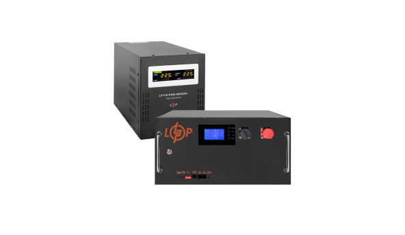 Комплект резервного питания LogicPower B6000 + литиевая (LiFePO4) батарея 16128 Ватт