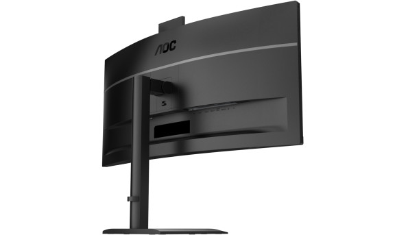 TFT 34" AOC CU34E4CW, WQHD, VA, 120Гц, вигн., 2xHDMI, DP, USB-C, RJ-45, USB-hub,cam,HAS, кол.,чорний