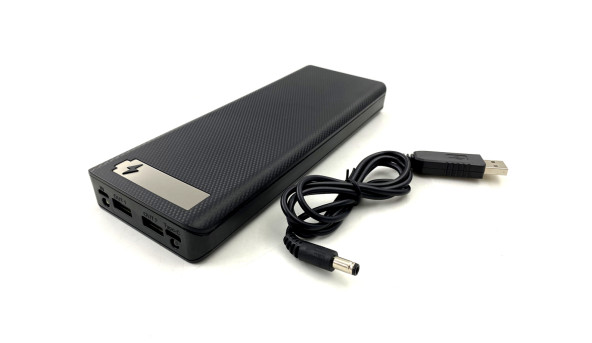 Повербанк для роутера 20000 mAh (5V/9V/12V) з дисплеєм та ліхтариком - Power Bank