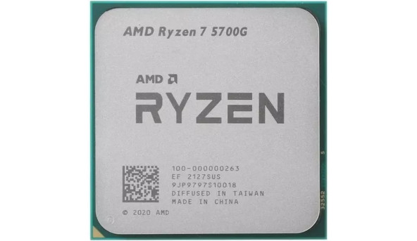 AMD Ryzen 7 8C/16T 5700G (3.8/4.6GHz Boost, 20MB, 65W, AM4, Radeon Vega 8) tray