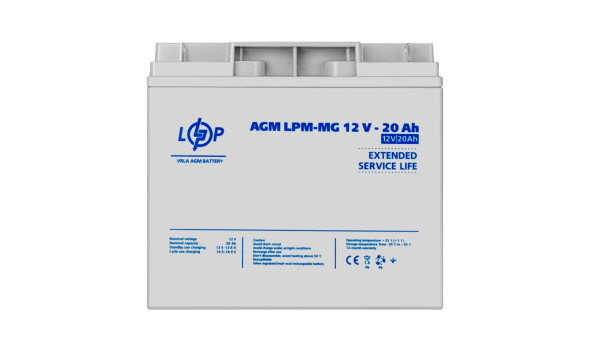 Акумулятор мультигелевий LPM-MG 12V - 20 Ah