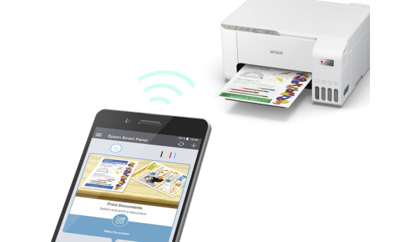 БФП А4 Ink Epson EcoTank L3256 (33 стор/хв, 5760 x 1440 dpi, Wi-Fi, СБПЧ, чорний) Фабрика Друку