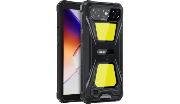 Смартфон Oukitel G5 6" HD+ /4GB/256GB T310 /6300mAh /Ліхтар/13+5Мп/ IP69K/Black