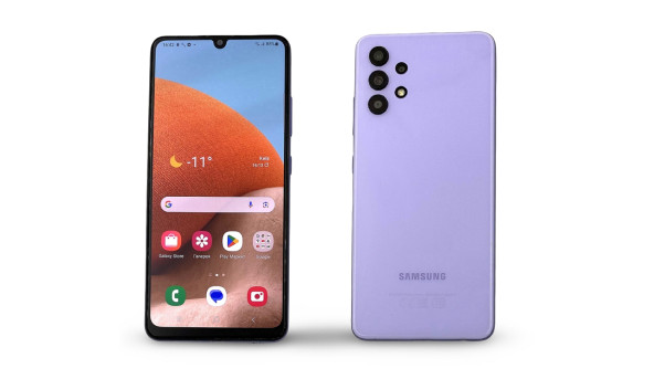 Смартфон Samsung A32 SM-A325F MediaTek Helio G80 4/64 Gb NFC Android 13 [Super AMOLED 6.4" 144Hz] - Б/У
