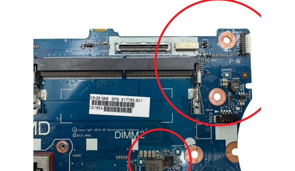 Материнська плата до ноутбука HP EliteBook 745 G4 755 G 6050A2834601-MB AMD A8-9600B (AM960BADY44AB) Б/В