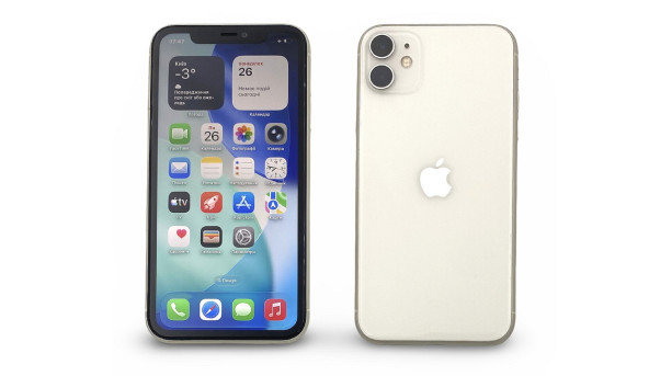 Смартфон Apple iPhone 11 Apple A13 Bionic 4/128 Gb 12/12+12 Mp iOS 18.5 NFC [IPS 6.1"] - Б/У
