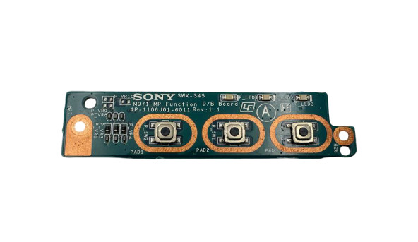 Плата с мультимедийными кнопками для ноутбука Sony VAIO PCG-71211M PCG-71212M (1P-109CJ05-6011  1P-1106J01-6011) Б/У