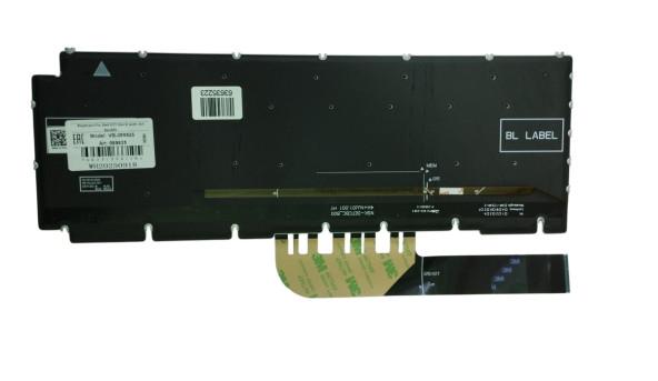 Клавіатура для ноутбука Dell G15 5511, з підсвіткою (Red Light), Black, (No Frame), RU