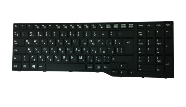 Клавіатура для ноутбука Fujitsu LifeBook A514 A544 A554 A555 AH544 AH554 AH555 AH564 Black, (Black Frame), RU