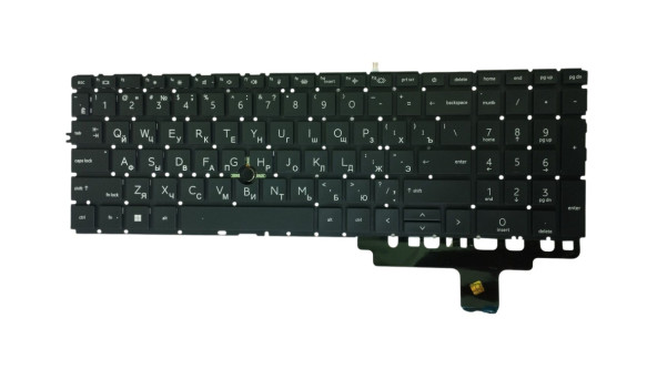 Клавіатура для ноутбука HP Elitebook 850 G7, 850 G8, 855 G7, 855 G8, Black (No Frame), Point Stick з підсвіткою (Light), RU