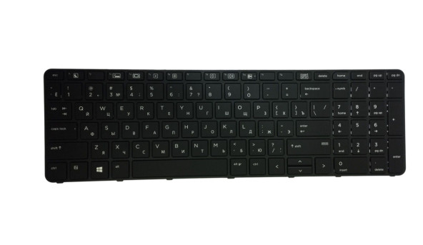 Клавіатура для ноутбука HP ProBook 470 G3 Black з підсвіткою Light, без рамки, з вказівником RU