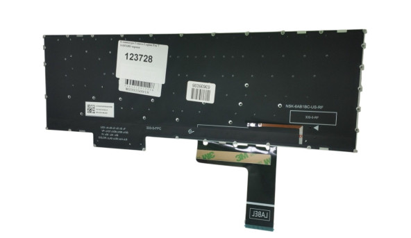 Клавіатура для ноутбука Lenovo Legion Pro 7 16IRX8H Silver з підсвіткою (Light), (No Frame), RU