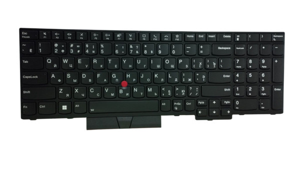 Клавіатура для ноутбука Lenovo Thinkpad T15 gen 1/2, з підсвіткою (Light), Black, (No Frame), RU