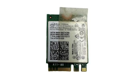 Wifi адаптер к ноутбуку Toshiba Satellite PRO R50-C (R50-C-122) 3165NGW  G88C00075310 Б/У