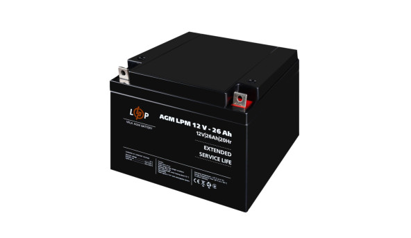 Розпродаж (4134) Акумулятор AGM LPM 12V - 26 Ah (09-2024)