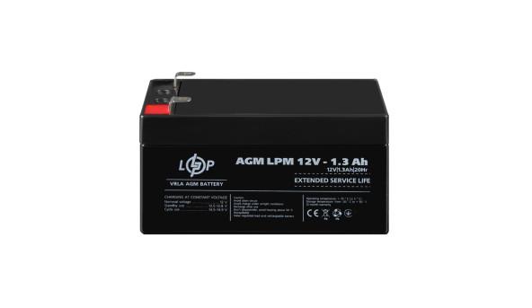 Распродажа (4131) Аккумулятор AGM LPM 12V - 1,3 Ah (11-2024)