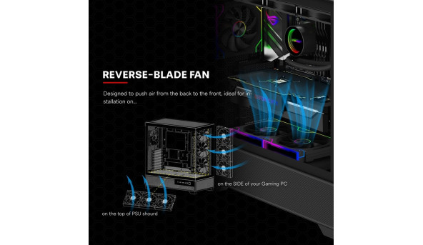 Вентилятор для корпуса 120mm*3 Xilence GAMING XPF360R.ARGB PWM REVERSE