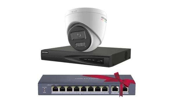 Комплект Hikvision DS-2CD1347G2H-LIUF 4МП (4мм)