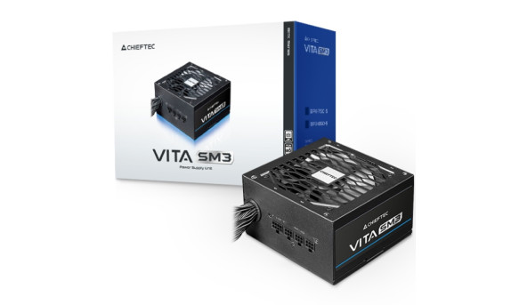 БЖ 650W Chieftec VITA SM3 BPX-650-C ATX 3.1 120mm, 80+ Bronze, Semi modular, Retail