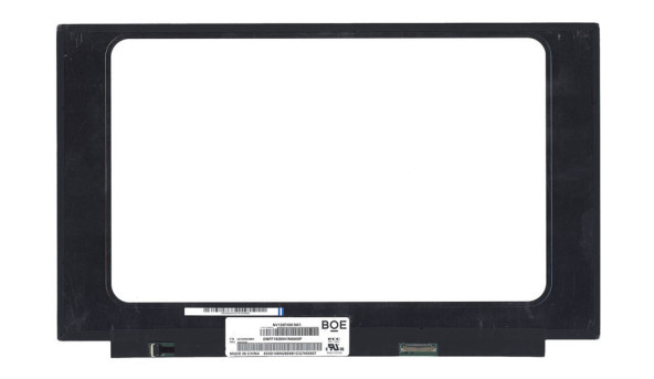 Матриця для ноутбука 15.6", Slim (тонка), 30 pin eDP (знизу праворуч), 1920x1080, світлодіодна (LED), без кріплень, матова, BOE-Hydis, NV156FHM-N61