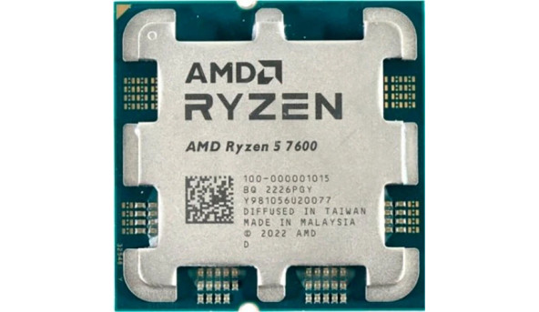 AMD Ryzen 5 6C/12T 7600 (3.8/5.1GHz Boost,38MB,65W,AM5,Wraith Stealth cooler) box