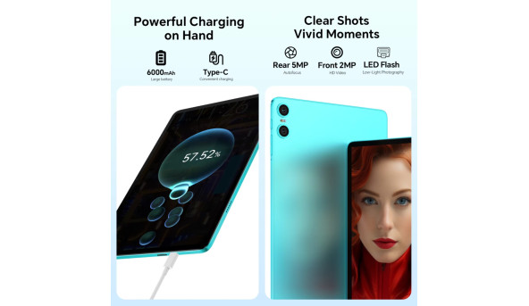 Планшет Teclast P33 KIT 10.1” HD+ / 3GB / 64GB / A333 / 6000mAh / WIFI / 5+2Mp / Metal / Blue