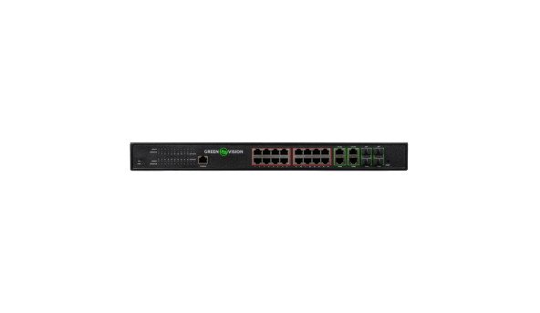 Комутатор мережевий POE GV-020-AI-16G+4G+4SFP