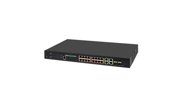 Комутатор мережевий POE GV-020-AI-16G+4G+4SFP