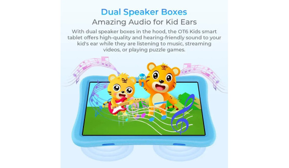 Планшет Oukitel OT6kids 10" HD+ /4GB/64GB/ RK3562 /8000mAh/ 5+2Мп/ WIFI Blue