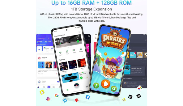 Смартфон Oukitel C65 6.7" HD+ /4GB/128GB/ T606 /5150mAh/ 50+8Мп/ Gold