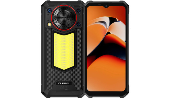 Смартфон Oukitel wp53s 6.52"HD /4GB/128GB/ T615 /11000mAh /13+5Мп/ IP69K /NFC/Ліхтарик Black
