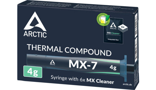 Термопаста Arctic MX-7. 4г + 6pcs MX Cleaner (ACTCP00092A)
