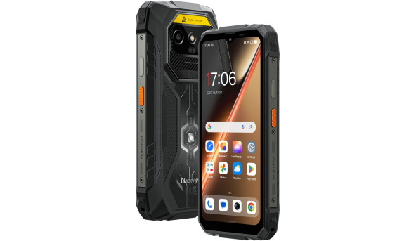 Смартфон Blackview ROCK 1 Pro 6.56" HD+ /8GB/256GB/ G81 /15000mAh / 20+16Мп / 2D Scaner /IP69K/Black