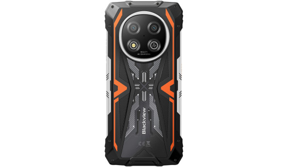 Смартфон Blackview ROCK 2 6.67" HD+ /8GB/256GB/ T8100 /15000mAh / 16+13Мп /IP69K/Orange