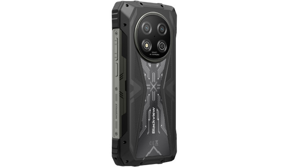 Смартфон Blackview ROCK 2 6.67" HD+ /12GB/256GB/ T8100 /15000mAh / 16+13Мп /IP69K/Black
