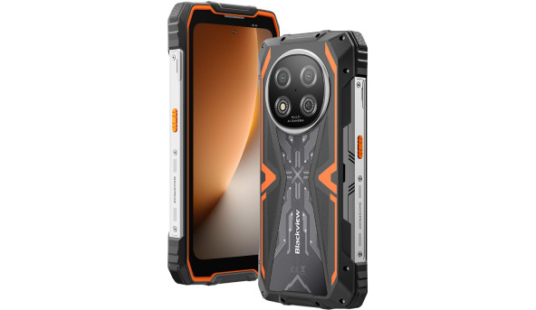 Смартфон Blackview ROCK 2 6.67" HD+ /12GB/256GB/ T8100 /15000mAh / 16+13Мп /IP69K/Orange