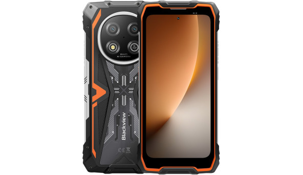 Смартфон Blackview ROCK 2 6.67" HD+ /12GB/256GB/ T8100 /15000mAh / 16+13Мп /IP69K/Orange