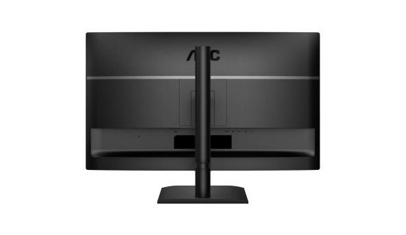 TFT 27" AOC Q27E4U, QHD, 120Hz, HDMI, DP, USB-hub, HAS, Pivot, колонки, чорний