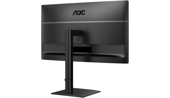 TFT 27" AOC Q27E4U, QHD, 120Hz, HDMI, DP, USB-hub, HAS, Pivot, колонки, чорний
