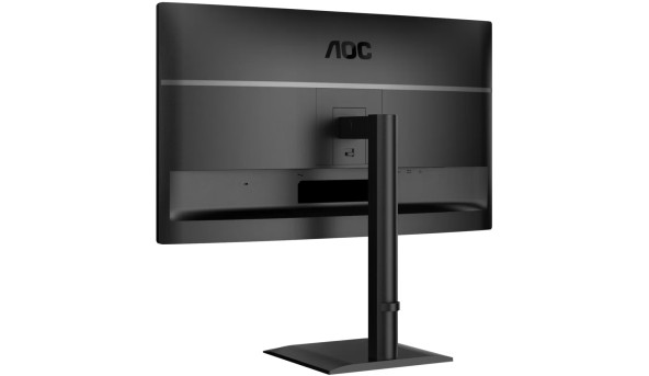 TFT 27" AOC Q27E4U, QHD, 120Hz, HDMI, DP, USB-hub, HAS, Pivot, колонки, чорний