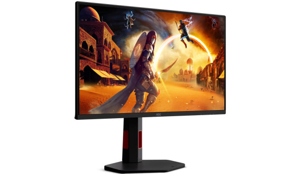 TFT 24.5" AOC 25G4KUR, Fast IPS, 420Гц, 2xHDMI, DP, USB-hub HAS, Pivot, чорно-червоний