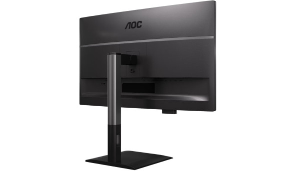TFT 27" AOC Q27P4CV, QHD, IPS, 120Hz, HDMI, DP, USB-C, RJ-45, USB-hub, HAS, Pivot, колонки, чорний