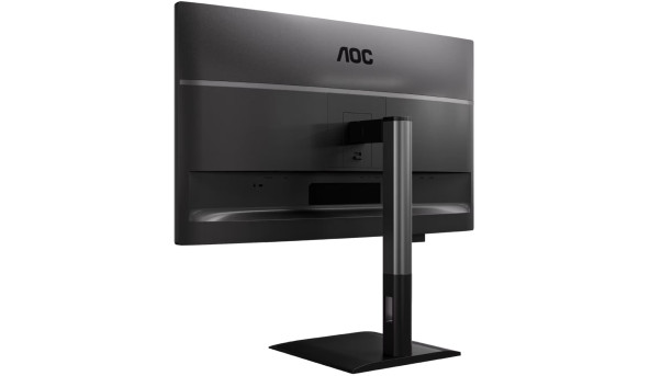 TFT 27" AOC Q27P4CV, QHD, IPS, 120Hz, HDMI, DP, USB-C, RJ-45, USB-hub, HAS, Pivot, колонки, чорний