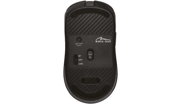 Мишка Media-Tech MT1124, бездротова Bluetooth+2.4G, 3200dpi., 5кн., Silent, чорна