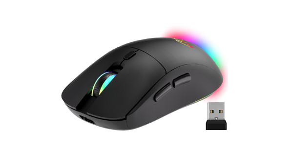 Мишка Media-Tech MT1124, бездротова Bluetooth+2.4G, 3200dpi., 5кн., Silent, чорна