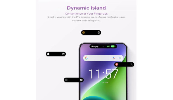 Смартфон Oukitel P1 6.7" HD /8GB/256GB/ G99 /5150mAh/ 50+32Мп / Purple