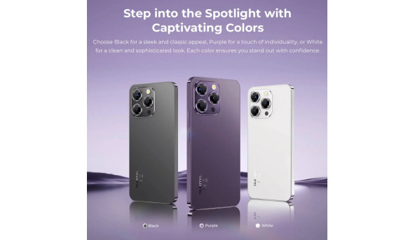 Смартфон Oukitel P1 6.7" HD /8GB/256GB/ G99 /5150mAh/ 50+32Мп / Purple