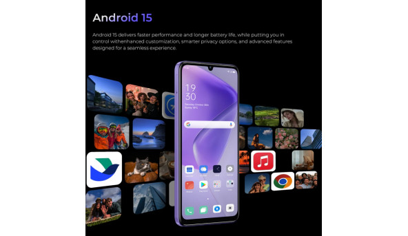 Смартфон Oukitel C6 5G 6.8" HD+ /12GB/512GB/ Dimensity 6300 /5150mAh/ 50+5Мп / Purple
